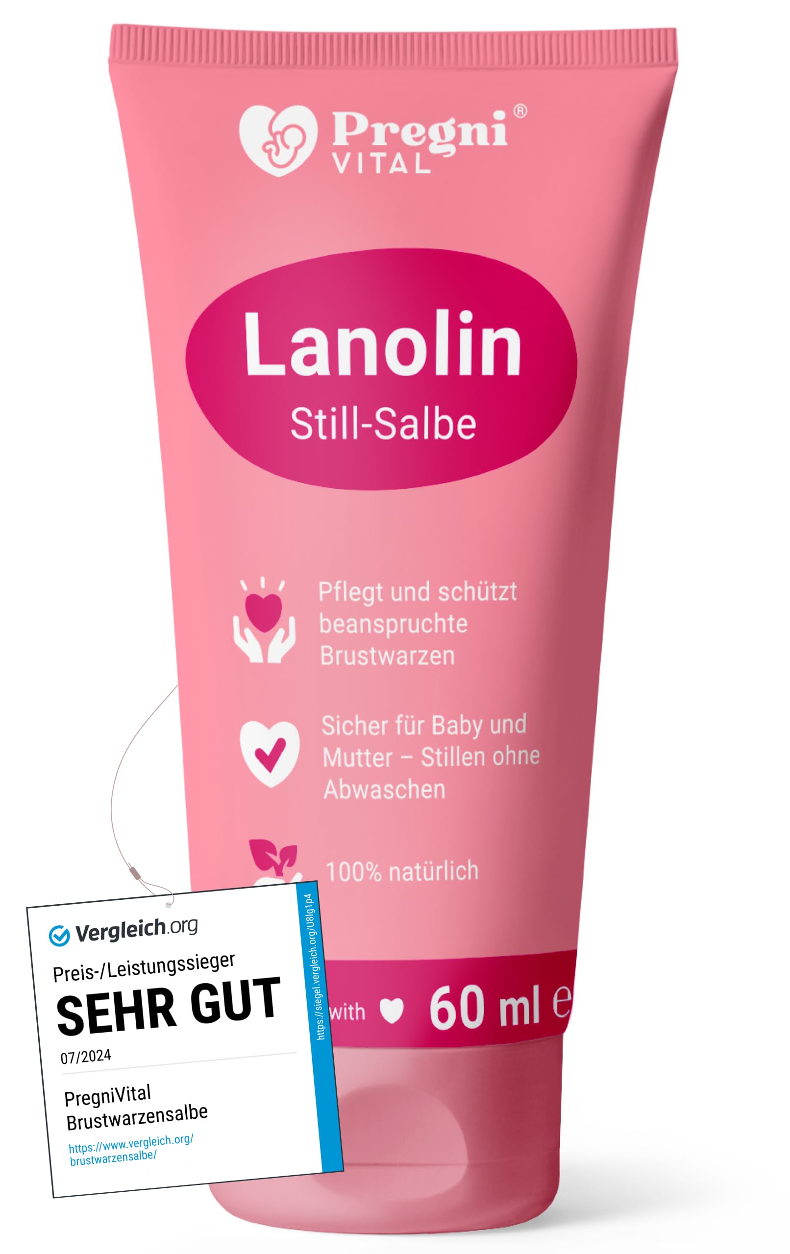 PregniVital Lanolin Brustwarzensalbe (60 ml)